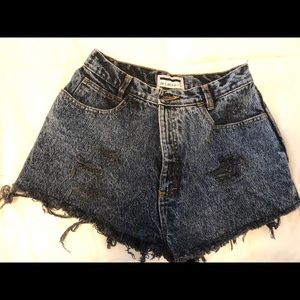 Distressed Jean Shorts